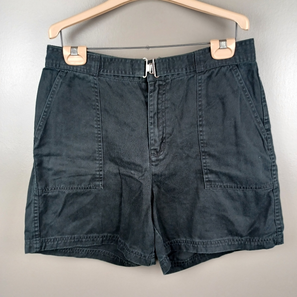 Chaps Vintage Hi Rise Shorts Black